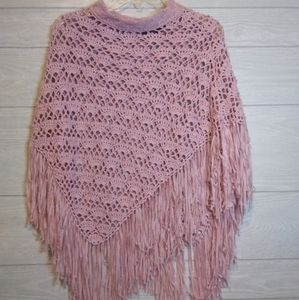 Folio New York pink poncho